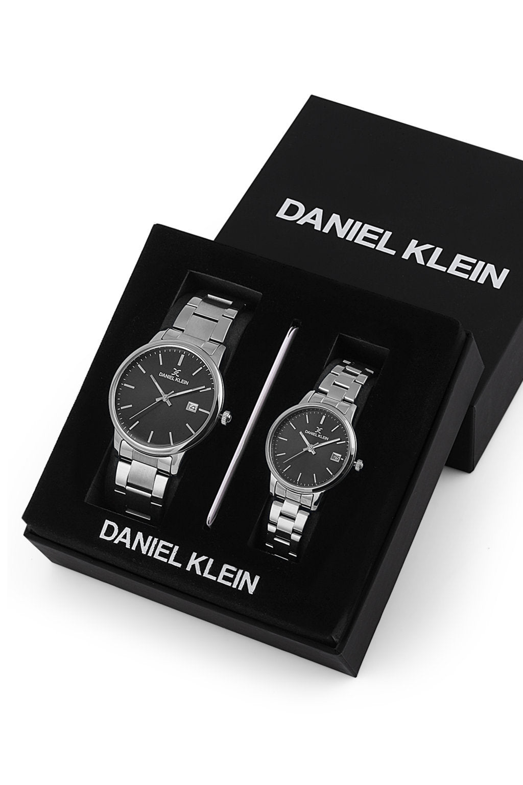 Daniel Klein Pair Stainless Steel Strap Gift Set DK.1.13298 2 JUBILEE