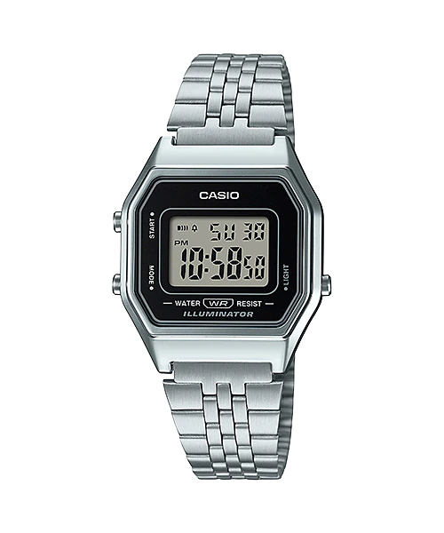 Casio retro illuminator black hotsell