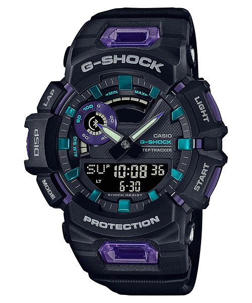 G Shock Sports Black Purple Mens Watch GBA 900 1A6DR
