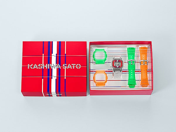 G-Shock KASHIWA SATO LINES Multicolor Mens Gift Set - DWE-5600KS-7DR