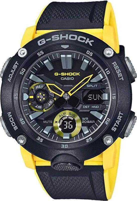 Casio g shock store yellow black