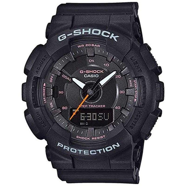G-SHOCK GMA-S130VC-1ADR Step-Tracker Analog-Digital Black Women's Watch