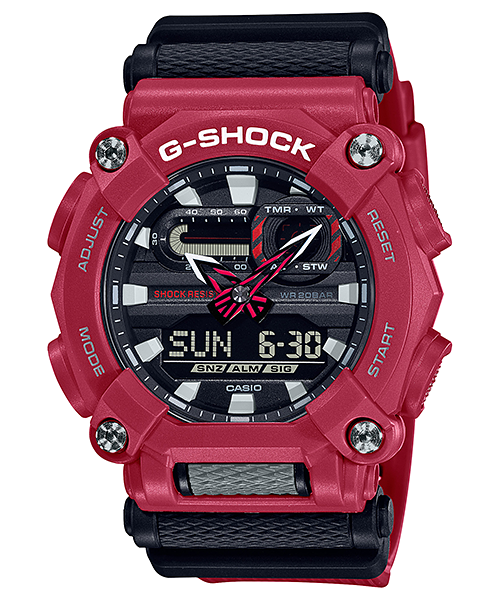 G shock red top watch