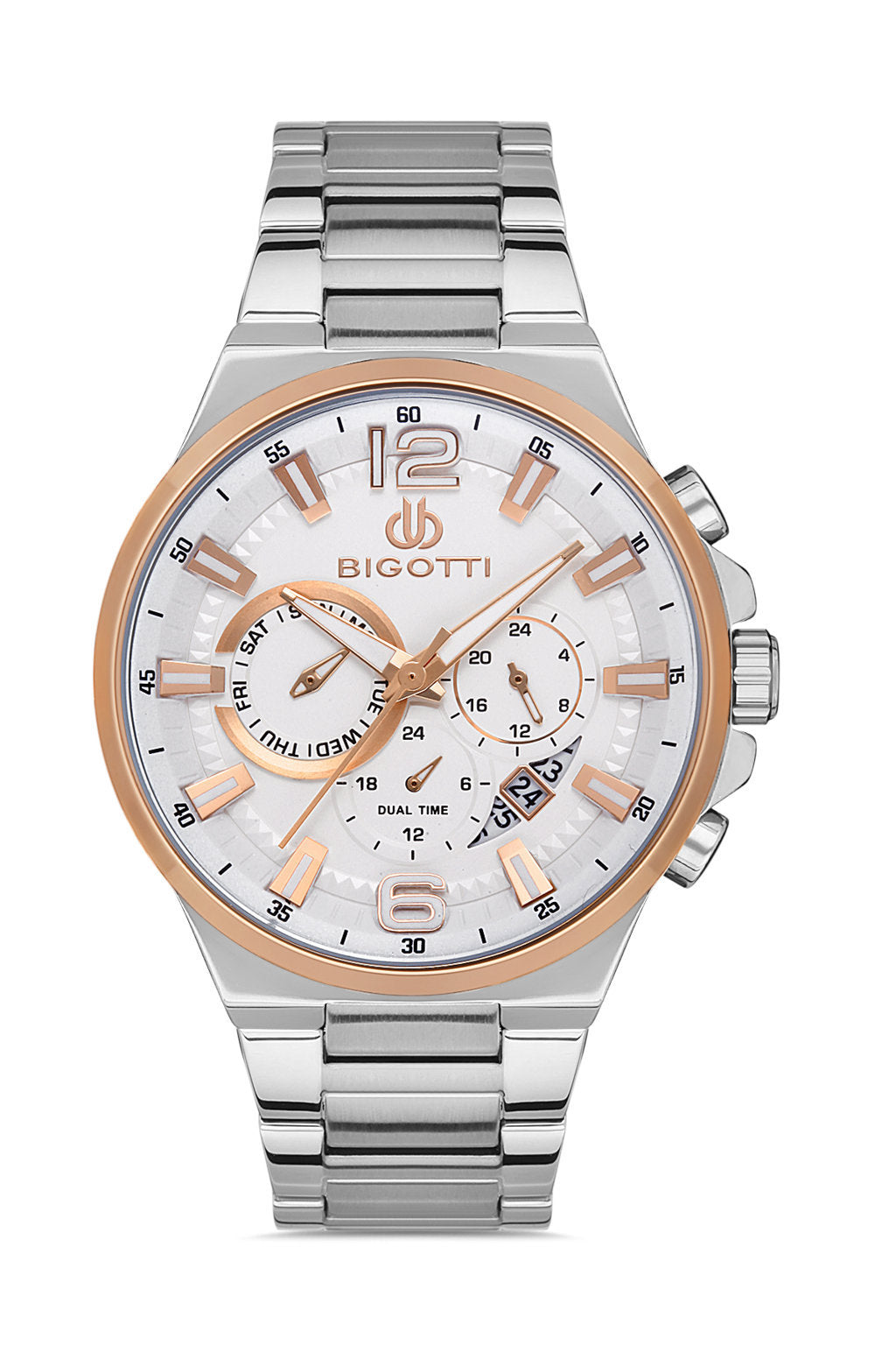 Bigotti Milano Mens Stainless Steel Strap Watch - BG.1.10408-3 – JUBILEE