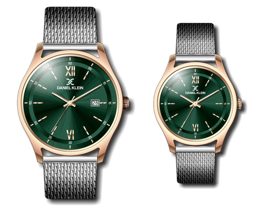 Daniel Klein Stainless Steel Pair Watch Set - DK.1.13176-5 – JUBILEE