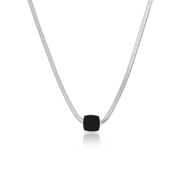 Daniel Klein Women Black/Steel Necklace - DKJ.2.4008-1