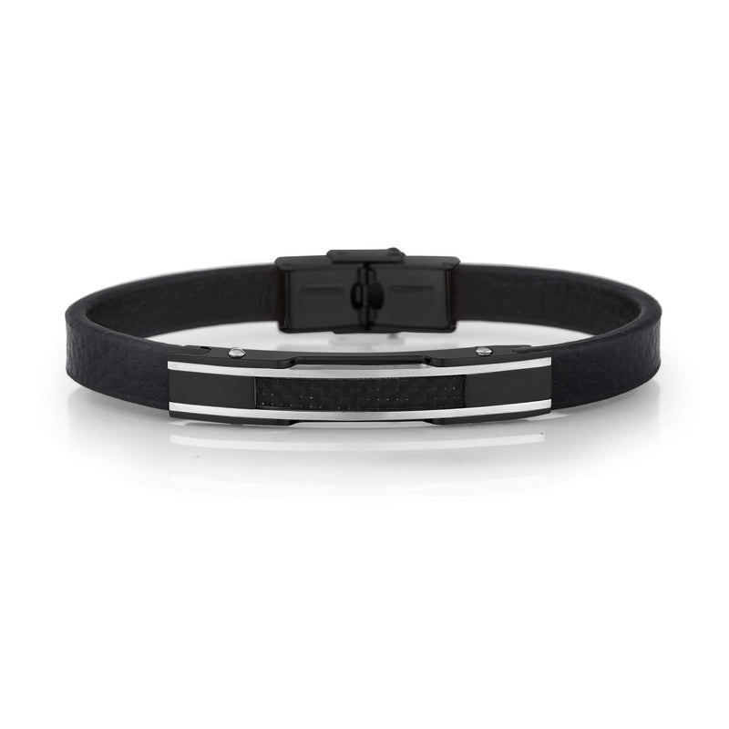 Daniel Klein Men Black/Steel Bracelet - DKJ.4.2100-3