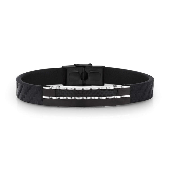 Daniel Klein Men Black/Steel Bracelet - DKJ.4.2101-3