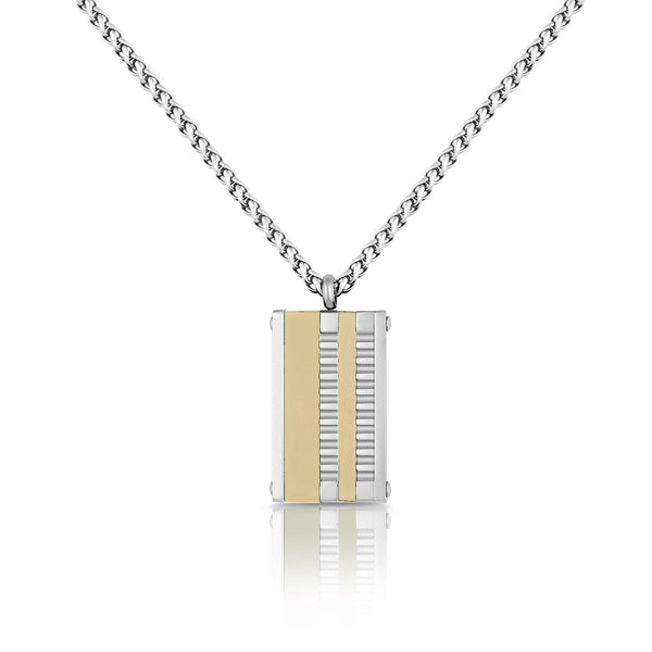 Daniel Klein Men Gold/Steel Necklace - DKJ.4.4010-3