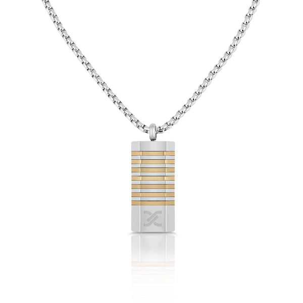 Daniel Klein Men Gold/Steel Necklace - DKJ.4.4013-2