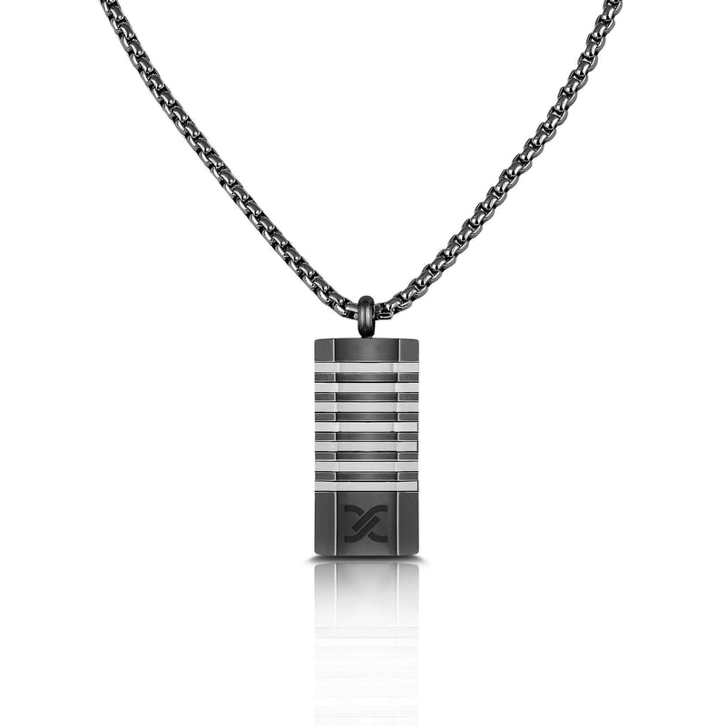 Daniel Klein Men Black/Steel Necklace - DKJ.4.4013-4