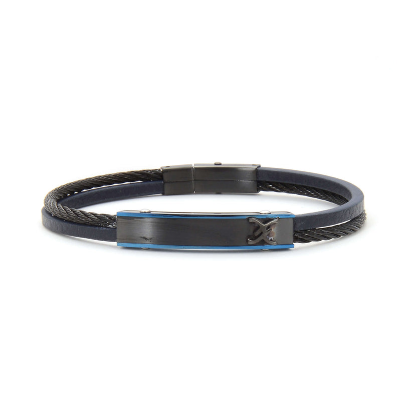 Daniel Klein Men Black/Blue Bracelet - DKJ.6.2103-3