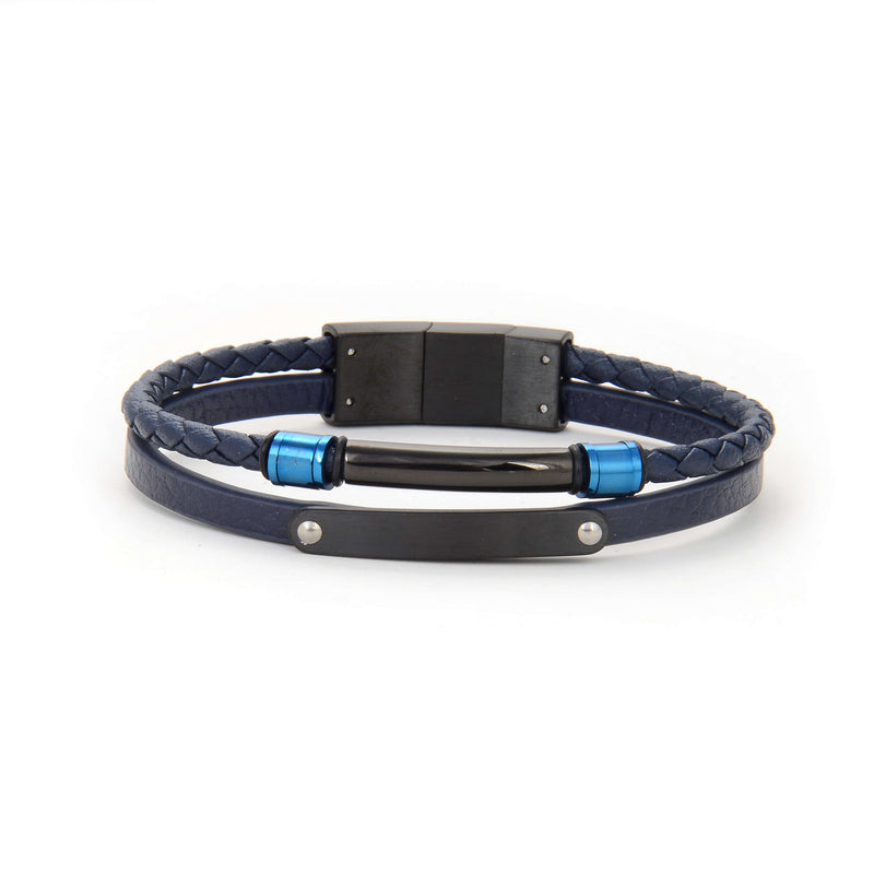 Daniel Klein Men Black/Blue Bracelet - DKJ.6.2106-3