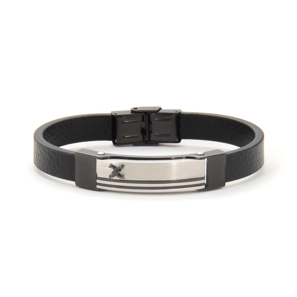 Daniel Klein Men Black/Steel Bracelet - DKJ.6.2108-2