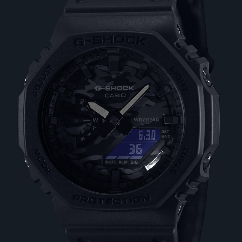 G-SHOCK Mens CasiOak Camouflage Watch - GA-2100CA-8ADR