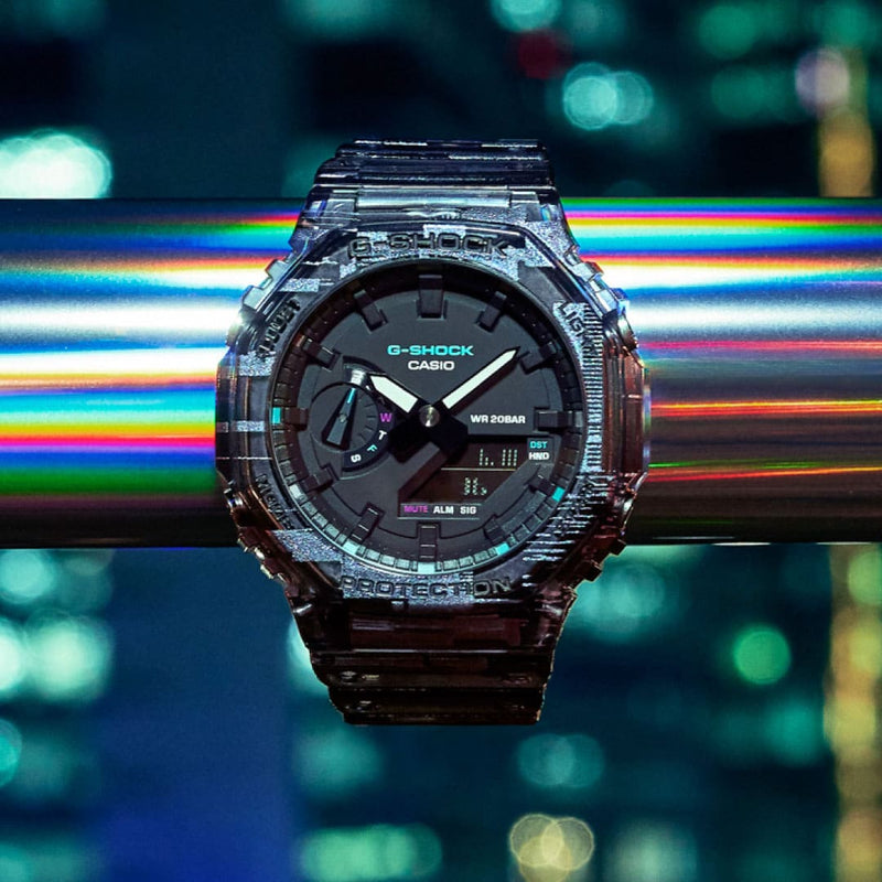 G-SHOCK Mens CasiOak Digital Glitch Series Watch - GA-2100NN-1ADR