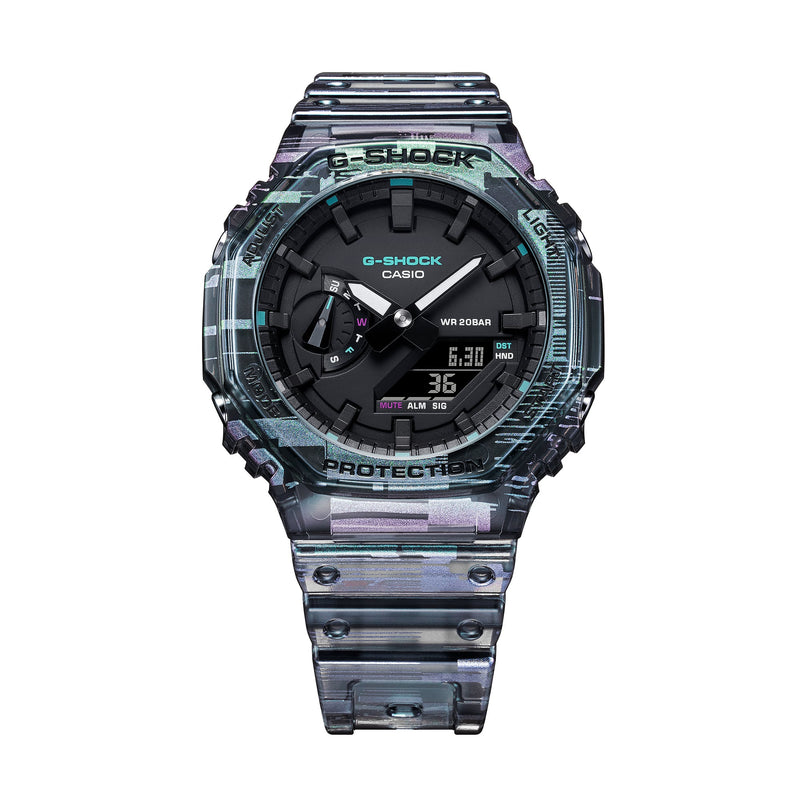 G-SHOCK Mens CasiOak Digital Glitch Series Watch - GA-2100NN-1ADR