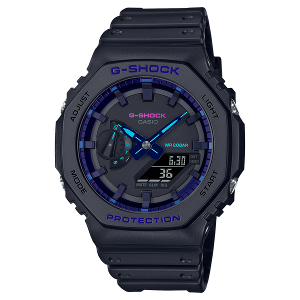 G-SHOCK Mens CasiOak Virtual Blue Series Watch - GA-2100VB-1ADR