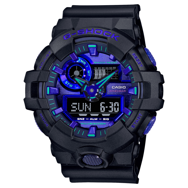G-SHOCK Mens Virtual Blue Series Watch - GA-700VB-1ADR