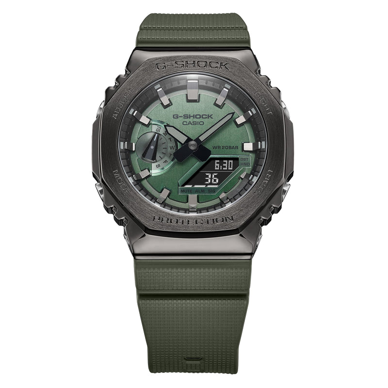 G-SHOCK Mens CasiOak Metal Covered Watch - GM-2100B-3ADR