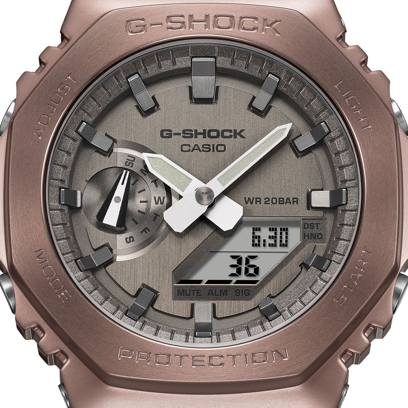 G-SHOCK Mens CasiOak Metal Covered Midnight Fog Series Watch - GM-2100MF-5ADR