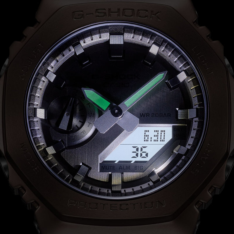 G-SHOCK Mens CasiOak Metal Covered Midnight Fog Series Watch - GM-2100MF-5ADR