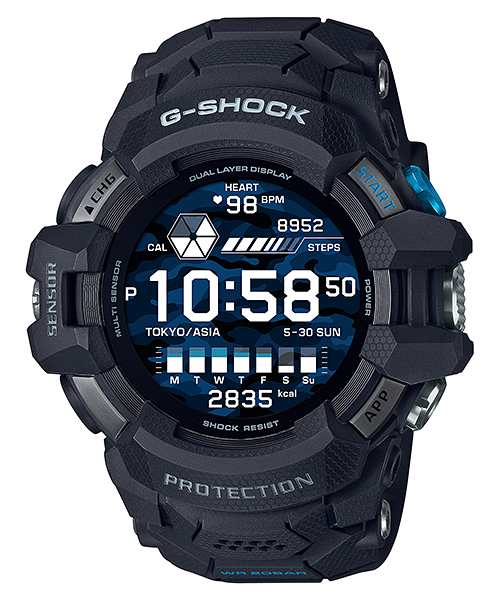 G-SHOCK Mens G-SQUAD PRO SMARTWATCH with WEAR OS - GSW-H1000-1DR