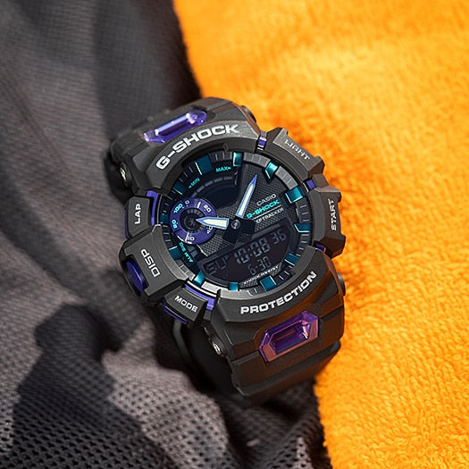 G-Shock Sports Black/Purple Mens Watch GBA-900-1A6DR – JUBILEE