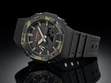 G-SHOCK Analog-Digital 'CasiOak' Camouflage Bezel Mens Watch - GA-2100SU-1ADR