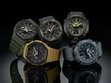 G-SHOCK Analog-Digital 'CasiOak' Camouflage Bezel Mens Watch - GA-2100SU-1ADR