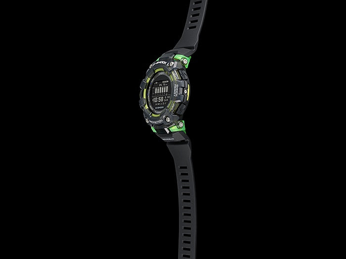 G-Shock Sports Black/Green Mens Watch - GBD-100SM-1DR