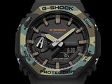 G-SHOCK Analog-Digital 'CasiOak' Camouflage Bezel Mens Watch - GA-2100SU-1ADR