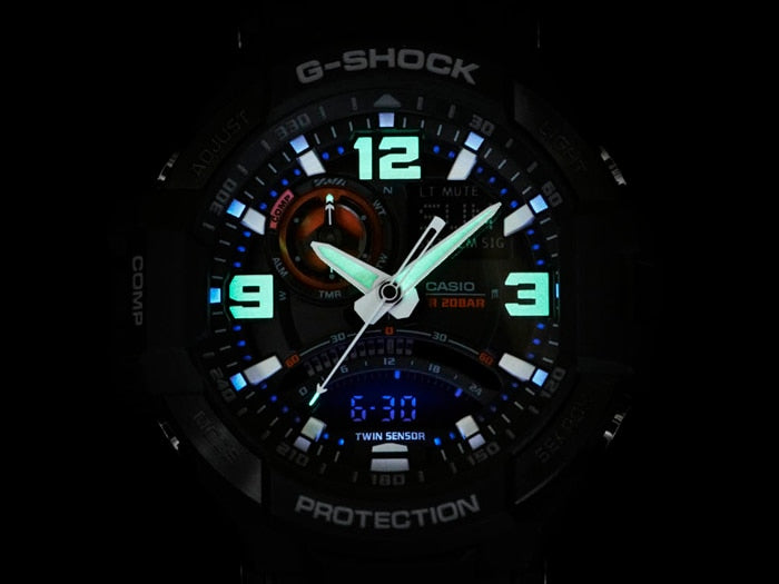 G-SHOCK GA-1000-1ADR Master of G Gravitymaster Aviator Black Men's Watch