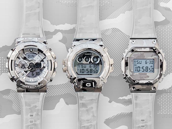 G-Shock Metal Covered Steel Camouflage Mens Watch - GM-110SCM-1ADR