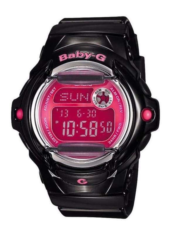 BABY-G BG-169R-1BDR Digital Black & Pink Women's Watch