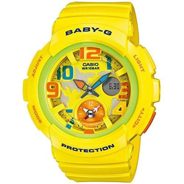 BABY-G BGA-190-9BDR Analog-Digital Yellow Women's Watch