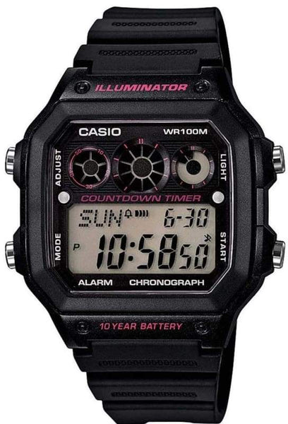 Casio digital watch with countdown timer clearance
