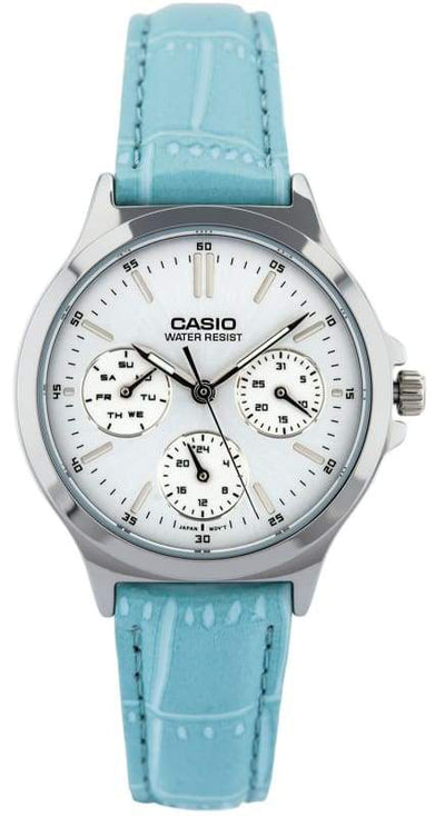 Casio edifice blue leather strap best sale