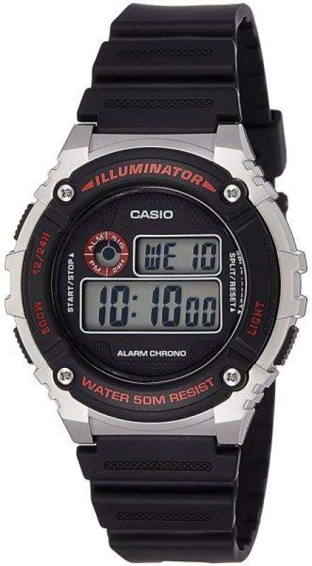 CASIO W216H1CVDF Men's Digital Black Sporty Watch