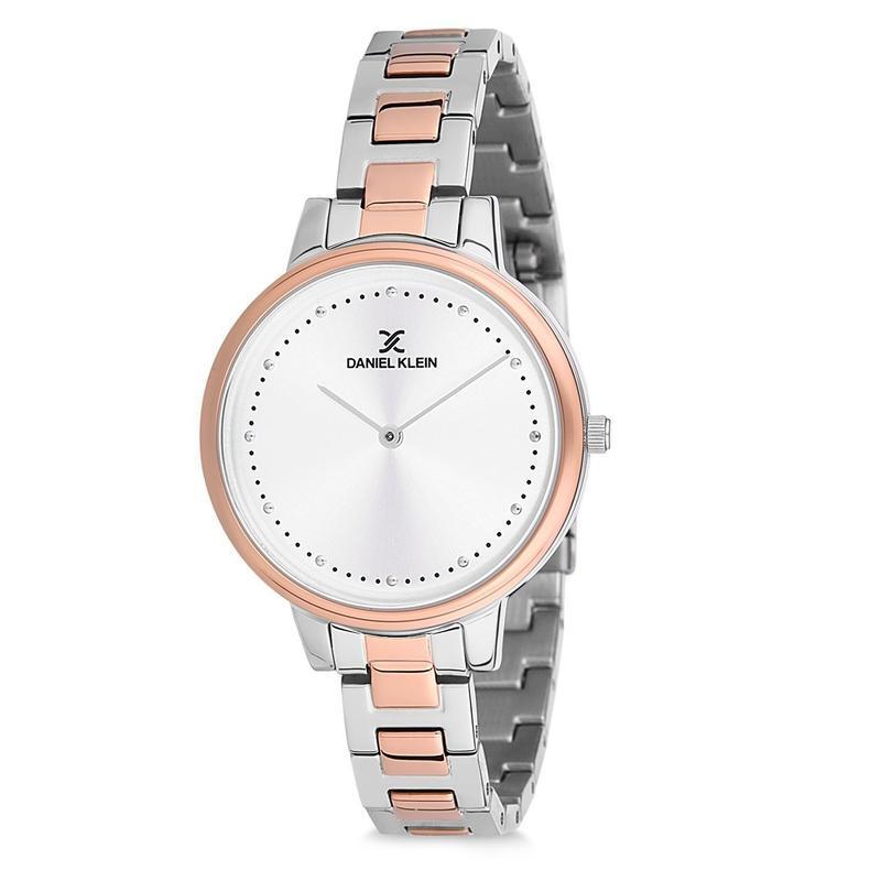 Daniel Klein Ladies TT Stainless Steel Strap Silver Dial