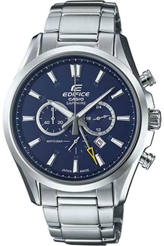 EDIFICE EFB-504JD-2ADR Chronograph Quartz Stainless Steel Blue Dial Men's Watch