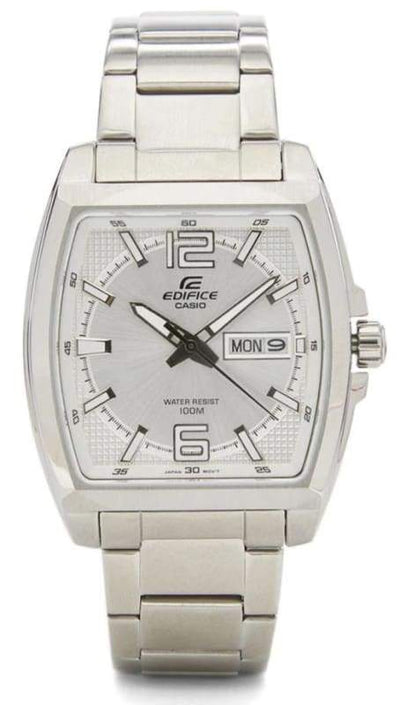 EDIFICE EFR 100D 7AVDF Quartz Stainless Steel White Dial Men s Watch