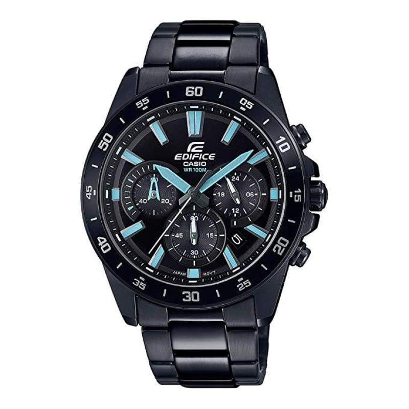 Edific EDIFICE EFV-570DC-1AVUDF Chronograph Black Stainless Steel Men's Watch ...