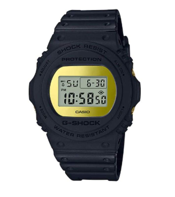 G-SHOCK DW-5700BBMB-1DR Digital Black & Gold Men's Watch
