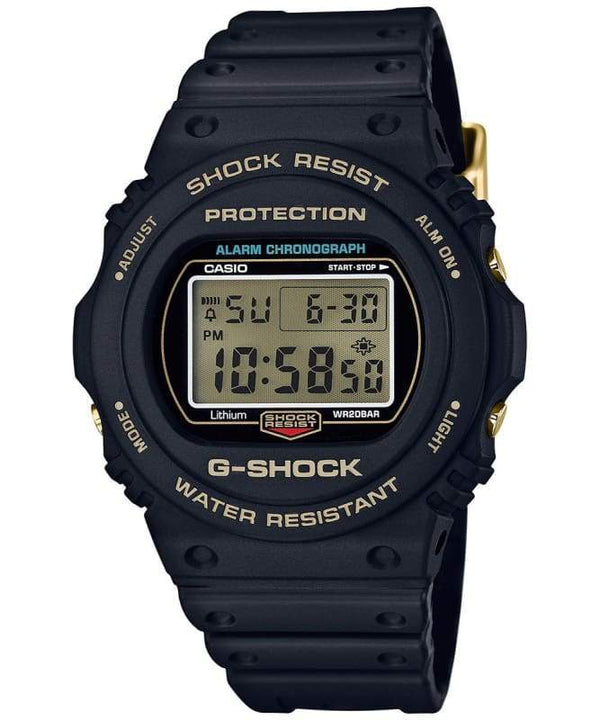 G-SHOCK DW-5735D-1BDR Digital 35th Anniversary Black & Gold Men's Watch