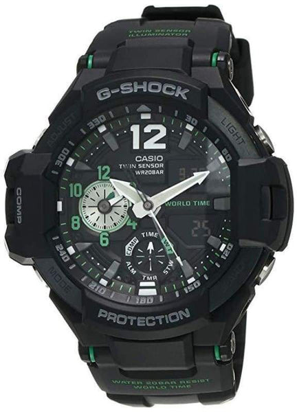 G SHOCK GA 1100 1A3DR Master of G Gravitymaster Aviator Black Men s Wa JUBILEE