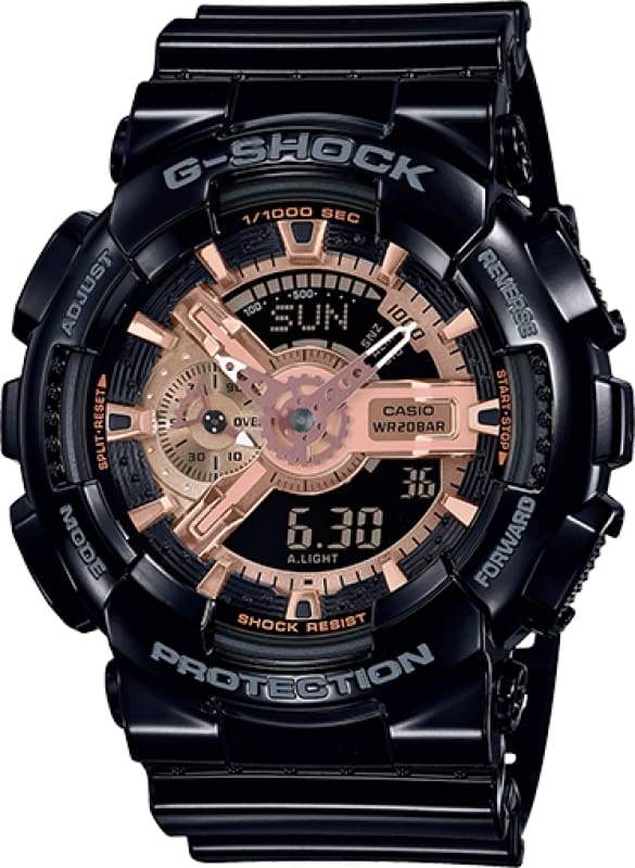 G-SHOCK GA-110MMC-1ADR Analog-Digital Black & Rose Gold Men's Watch