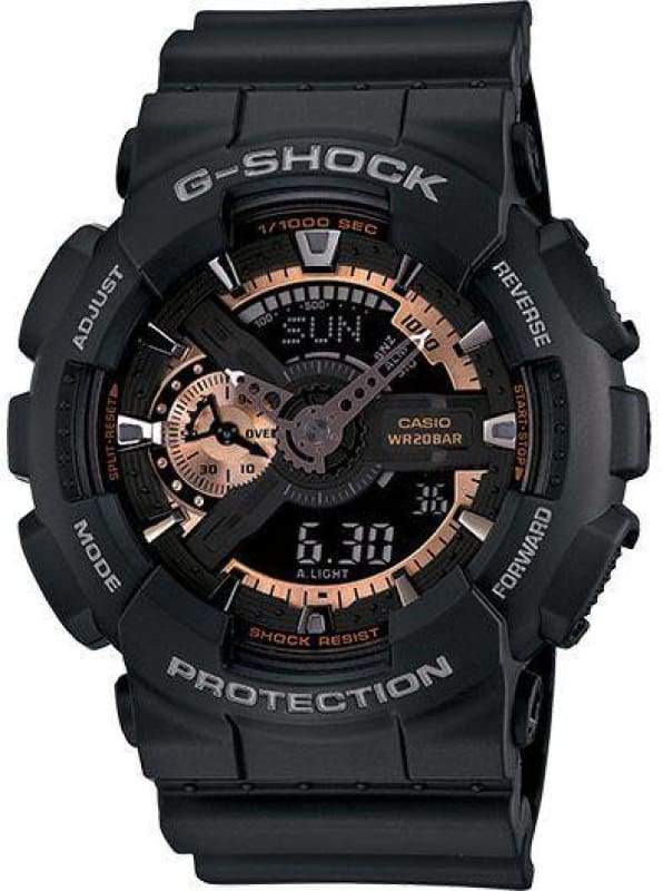 G-SHOCK GA-110RG-1ADR Analog-Digital Black & Rose Gold Men's Watch