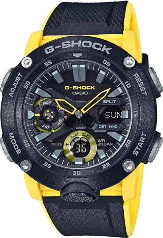 G-SHOCK GA-2000-1A9DR Carbon Core Analog-Digital Rubber Strap Men's Watch