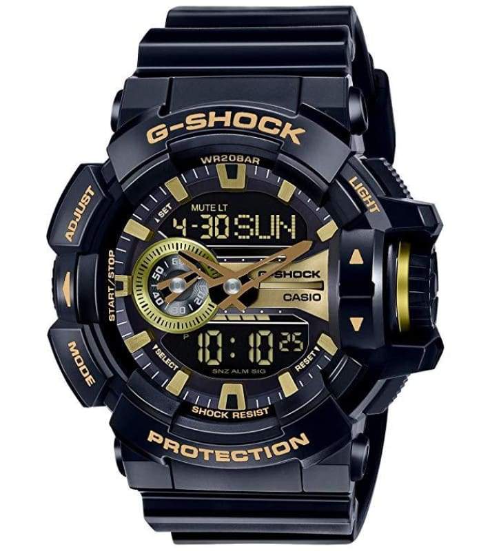 G-SHOCK GA-400GB-1A9DR Analog-Digital Black & Gold Men's Watch